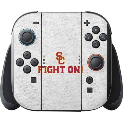 University of Southern California USC Fight On Grey Nintendo Switch 2 (2025) with Joy-Con Skin